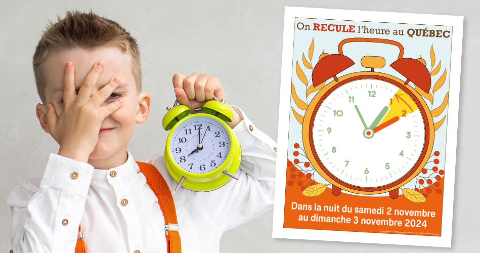 On recule l'heure au Québec
