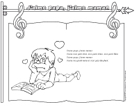 Chanson-J'aime papa-J'aime maman