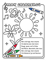 Chanson-Mon coloriage