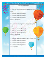 Chanson-Si tu aimes les montgolfières