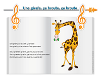 Chanson-Une girafe, ça broute, ça broute