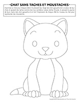 Chat sans taches et moustaches