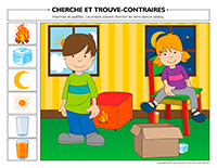 Cherche et trouve-Contraires