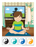 Cherche et trouve-Le yoga Cherche et trouve-Le yoga