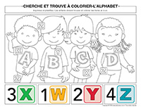 Cherche et trouve a colorier-Alphabet