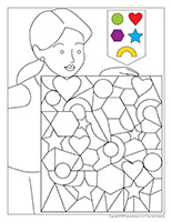 Cherche et trouve à colorier-Fête des Mères