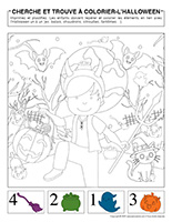 Cherche et trouve a colorier-Halloween 2025
