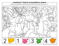 Cherche et trouve à colorier-Jungle