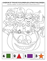 Cherche et trouve a colorier-Lutins d’Halloween
