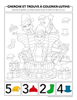 Cherche et trouve à colorier-Lutins