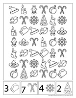 Cherche et trouve à colorier-Noël-Jeux libres