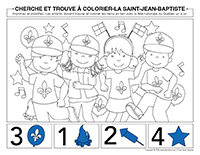 Cherche et trouve a colorier-Saint-Jean-Baptiste
