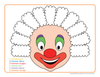 Cheveux de clown a compter