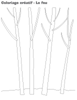 Coloriage créatif - Le feu Coloriage créatif - Le feu