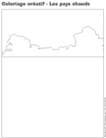 Coloriage créatif - Les pays chauds Coloriage créatif - Les pays chauds