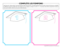 Complète les pompons