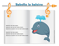 Comptine-Babette la baleine Comptine-Babette la baleine