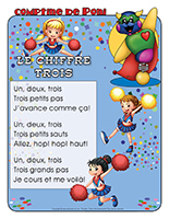 Comptine de Poni-Le chiffre 3 Comptine de Poni-Le chiffre 3