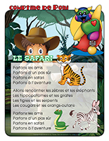 Comptine de Poni-Le safari Comptine de Poni-Le safari