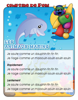 Comptine de Poni-Les animaux marins