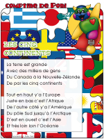 Comptine de Poni-Les cinq continents