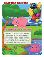 Comptine de Poni-Les hippopotames