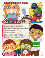 Comptine de Poni-Les masques Comptine de Poni-Les masques