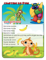 Comptine de Poni-Les singes