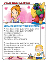 Comptine de Poni-Semaine des services de garde