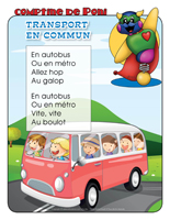 Comptine de Poni-Transport en commun