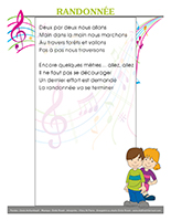 Comptine educatout-Les randonnées Comptine educatout-Les randonnées
