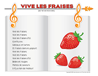 Comptines-Les fraises 2022