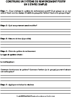 Construire un systeme de renforcement positif