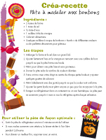 Créa-recette - Pâte à modeler aux bonbons