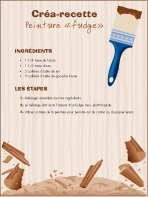 Créa-recette - Peinture au fudge