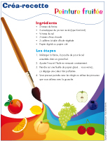 Créa-recette - Peinture fruitée