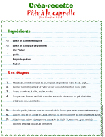 Créa-recette-Pâte à la cannelle