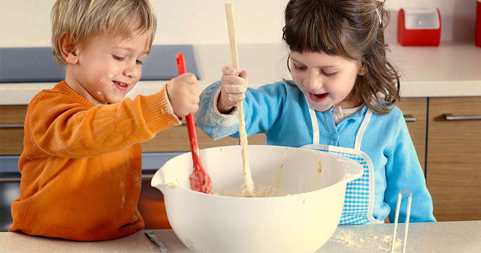 Cuisiner avec les enfants même en installation!