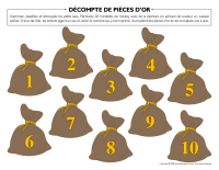 Décompte de pièces d'or