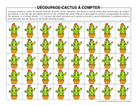 Decoupage-Cactus a compter