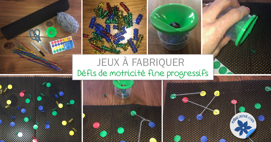 Défis de motricité fine progressifs