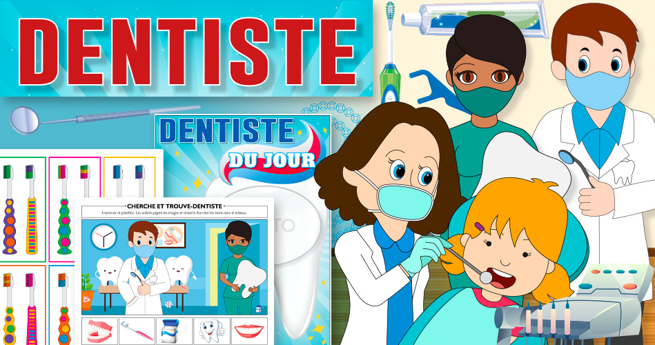 Kit De Jouets De Dentiste Bleu Pour Enfants, Ensemble De Jeux De