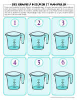 Des grains à mesurer et manipuler