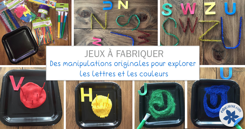 Des manipulations originales pour explorer les lettres et les couleurs