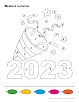 Dessin à Numéros-Bonne année 2023