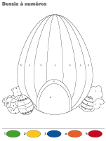 Dessin à Numéros-La chasse aux cocos Dessin à Numéros-La chasse aux cocos