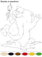 Dessin à Numéros-Le jour de la marmotte Dessin à Numéros-Le jour de la marmotte