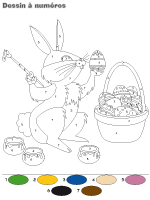 Dessin à numéros - Pâques Dessin à numéros - Pâques