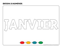 Dessin à numéros-Activité-projet-janvier