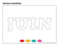 Dessin à numéros-Activité-projet-juin